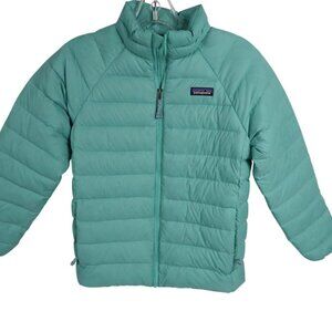 Patagonia Children’s Down Jacket – Teal, Size Medium